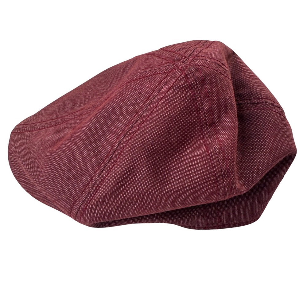 Goorin Bros Everyday Originals Burgundy Maroon Flat Cap Ivy Hat Small